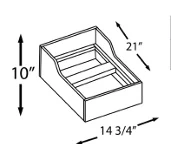 Blue Valley Frameless Matte Gray Accessories - MG-Trash-Kit