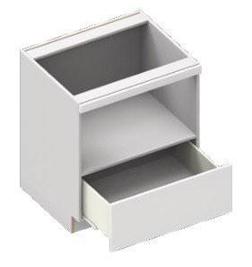 Blue Valley Frameless Matte White Kitchen Cabinet - MW-BMC27