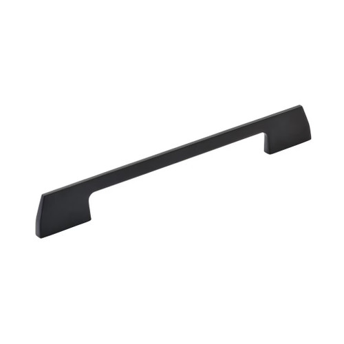 Amerock Hardware - Everyday Basics Angle 7-9/16 inch (192mm) Center-to-Center Pull is finished in Matte Black - BP37302MB