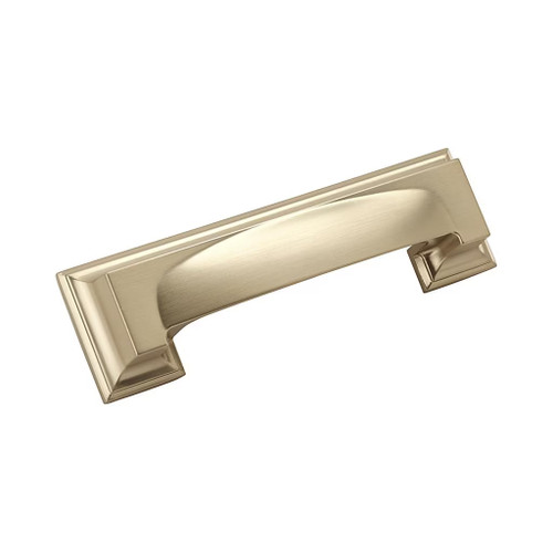 Amerock Hardware - Appoint 3 inch or 3-3/4 inch (76mm or 96mm) Center-to-Center Cup Pull is finished in Golden Champagne - BP36762BBZ