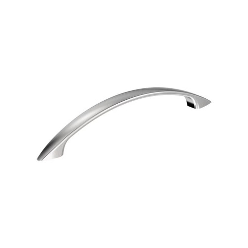 Amerock Hardware - Arc 5-1/16 inch (128mm) Center-to-Center Pull is finished in Polished Chrome - BP3735726