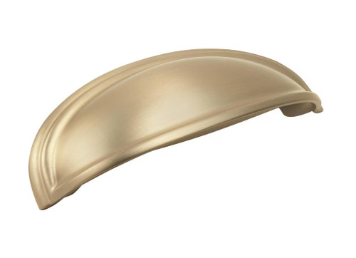Amerock Hardware - Ashby 3 inch or 4 inch (76mm or 102mm) Center-to-Center Cup Pull is finished in Golden Champagne - BP36640BBZ