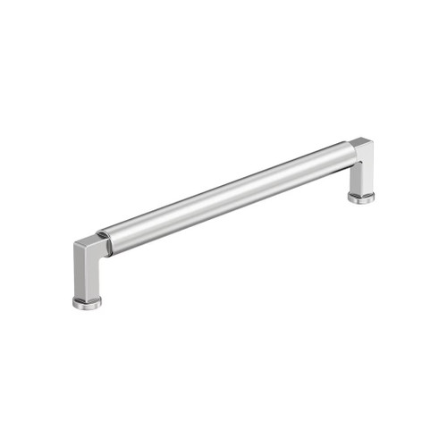Amerock Hardware - Balon 7-9/16 inch (192mm) Center-to-Center Pull is finished in Polished Chrome - BP3748626