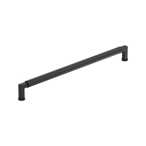 Amerock Hardware - Balon 12-5/8 inch (320mm) Center-to-Center Pull is finished in Matte Black - BP37489MB