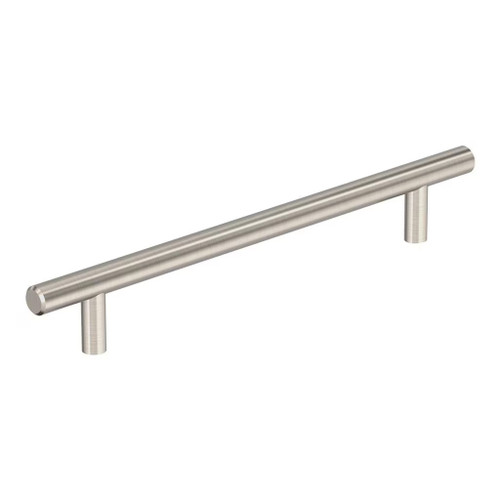 Amerock Hardware - Bar Pulls 7 inch (178mm) Center-to-Center Pull is finished in Sterling Nickel - BP1178CSG9