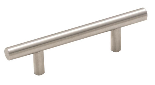 Amerock Hardware - Bar Pulls 3 inch (76mm) Center-to-Center Pull is finished in Stainless Steel - BP19010SS