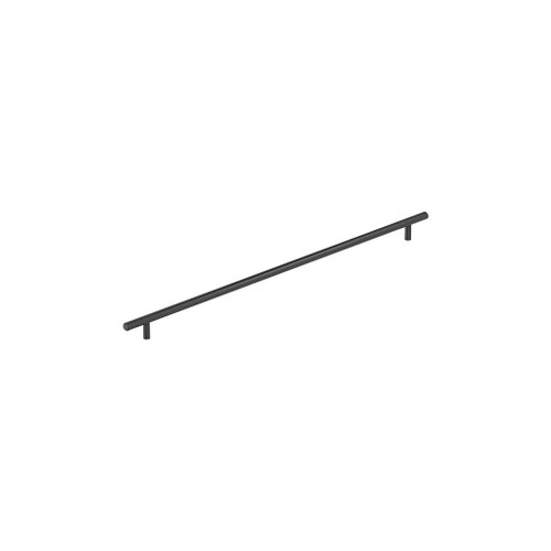 Amerock Hardware - Bar Pulls 21-7/16 inch (544mm) Center-to-Center Pull is finished in Matte Black - BP19017MB