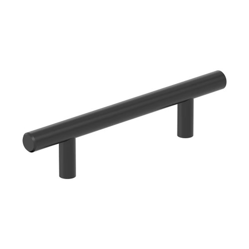 Amerock Hardware - Bar Pulls Hollow 3-3/4 inch (96mm) Center-to-Center Pull is finished in Matte Black - BP37241MB