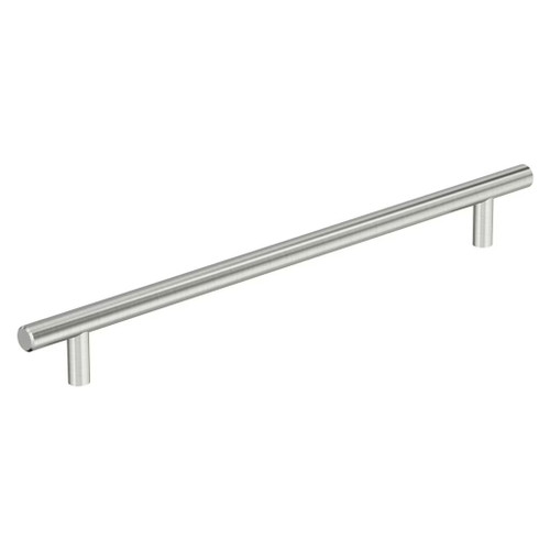 Amerock Hardware - Bar Pulls Hollow 10-1/16 inch (256mm) Center-to-Center Pull is finished in Stainless Steel - BP37246SS
