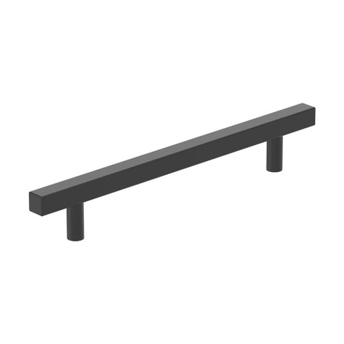Amerock Hardware - Bar Pulls Square 6-5/16 inch (160mm) Center-to-Center Pull is finished in Matte Black - BP37178MB