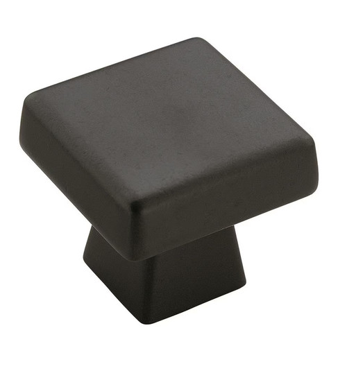 Amerock Hardware - Blackrock 1-1/2 inch (38mm) Length Knob is finished in Black Bronze - BP55273BBR