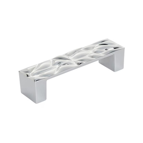Amerock Hardware - Calathea 3-3/4 inch (96mm) Center-to-Center Pull is finished in Polished Chrome - BP10039626