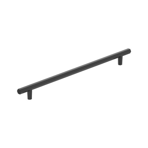Amerock Hardware - Caliber 18 inch (457mm) Center-to-Center Appliance Pull is finished in Matte Black - BP36961FB