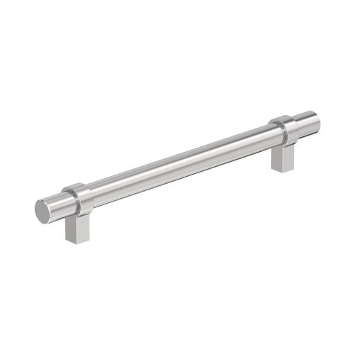 Amerock Hardware - Central 6-5/16 inch (160mm) Center-to-Center Pull is finished in Polished Chrome - BP3716326