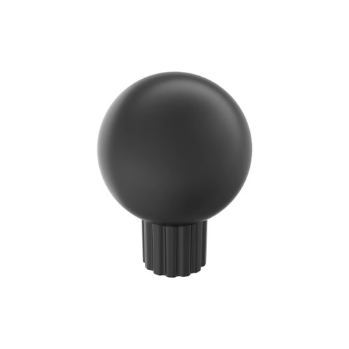 Amerock Hardware - Cowrie 1-1/8 inch (29mm) Diameter Knob is finished in Matte Black - BP37700MB