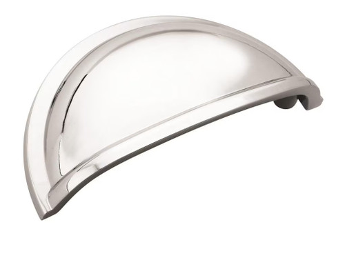 Amerock Hardware - Cup Pulls 3 inch (76mm) Center-to-Center Cup Pull is finished in Polished Chrome - BP5301026