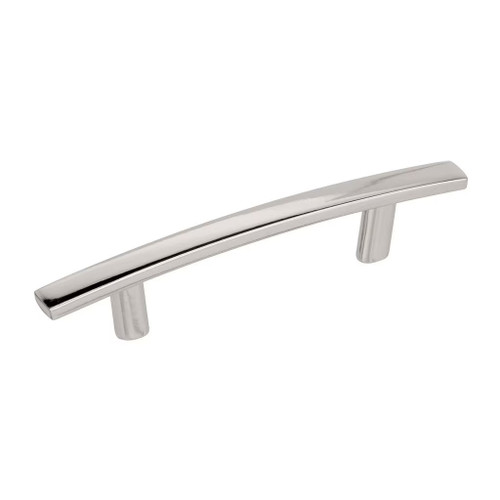 Amerock Hardware - Cyprus 3 inch (76mm) Center-to-Center Pull is finished in Polished Nickel - BP26201PN