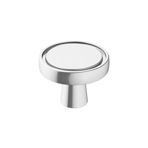 Amerock Hardware - Destine 1-3/8 inch (35mm) Diameter Knob is finished in Polished Chrome - BP3685726