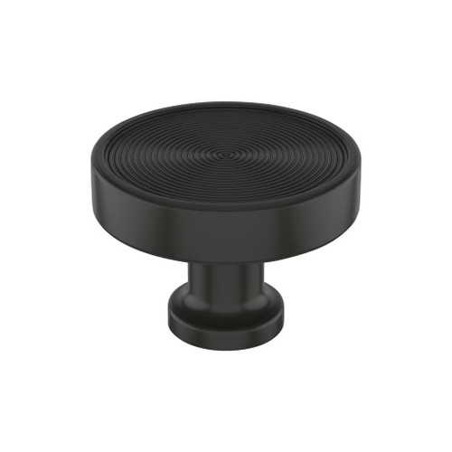 Amerock Hardware - Dupont Circle 1-3/4 inch (44mm) Diameter Knob is finished in Matte Black - BP37502MB