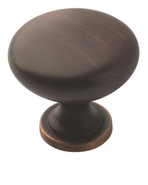 Amerock Hardware - Edona 1-1/4 inch (32mm) Diameter Knob is finished in Oil-Rubbed Bronze - BP53005ORB