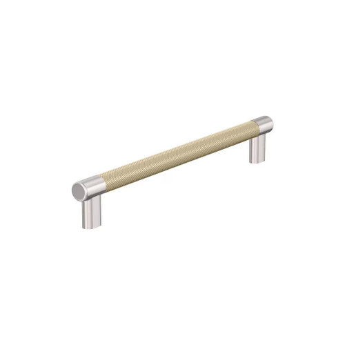 Amerock Hardware - Esquire 12 inch (305mm) Center-to-Center Appliance Pull is finished in Polished Nickel/Golden Champagne - BP54040PNBBZ