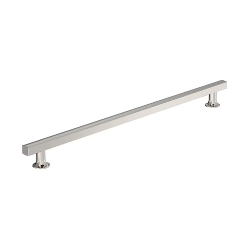 Amerock Hardware - Everett 18 inch (457mm) Center-to-Center Appliance Pull is finished in Polished Nickel - BP37111PN