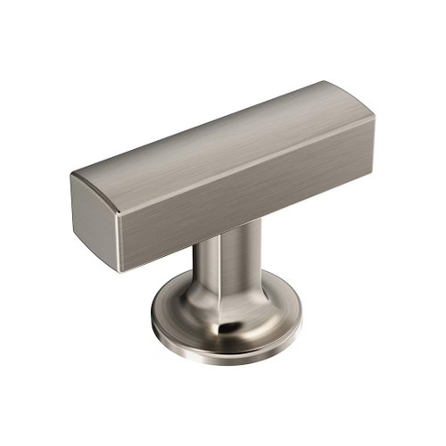 Amerock Hardware - Everett 1-3/4 inch (44mm) Length Knob is finished in Satin Nickel - BP37100G10
