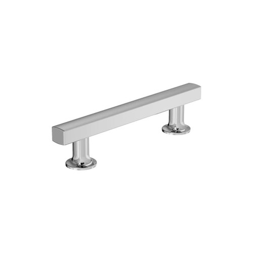 Amerock Hardware - Everett 3-3/4 inch (96mm) Center-to-Center Pull is finished in Polished Chrome - BP3710426