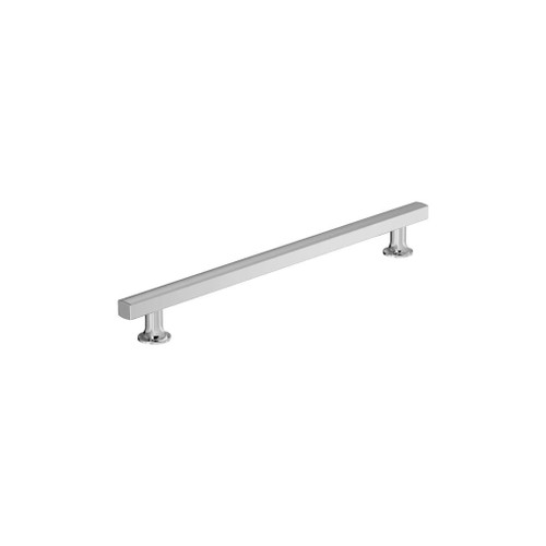 Amerock Hardware - Everett 10-1/16 inch (256mm) Center-to-Center Pull is finished in Polished Chrome - BP3710926