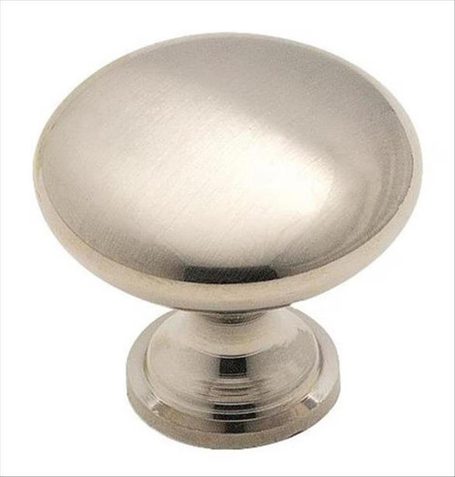 Amerock Hardware - Everyday Heritage 1-3/16 inch (30mm) Diameter Knob is finished in Brushed Chrome - 14404SCH
