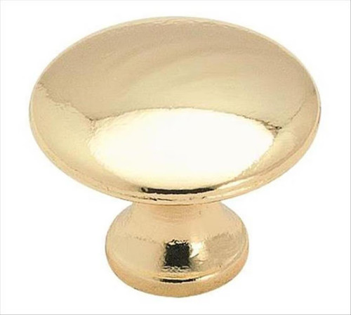 Amerock Hardware - Everyday Heritage 1-3/16 inch (30mm) Diameter Knob is finished in Polished Brass - 255PB