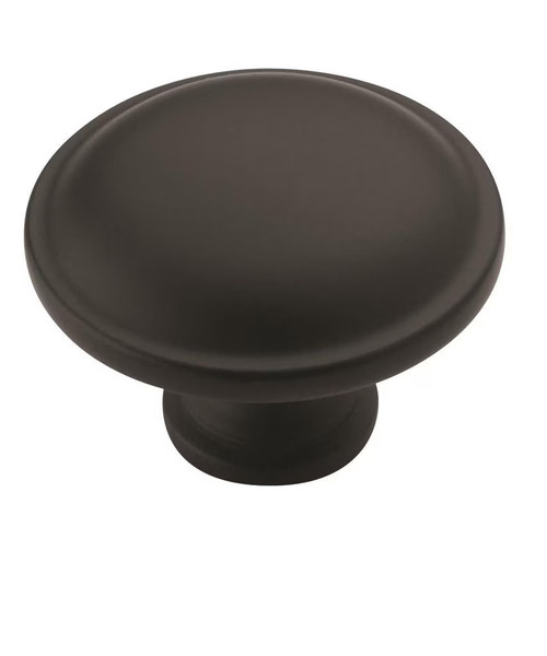 Amerock Hardware - Everyday Heritage 1-1/4 inch (32mm) Diameter Knob is finished in Matte Black - BP53015FB