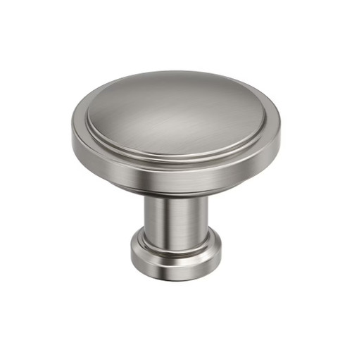 Amerock Hardware - Faircrest 1-1/4 inch (32mm) Diameter Knob is finished in Satin Nickel - BP37460G10