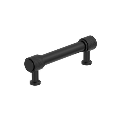 Amerock Hardware - Faraday 3-3/4 inch (96mm) Center-to-Center Pull is finished in Matte Black - BP37743MB