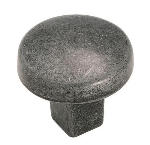 Amerock Hardware - Forgings 1-1/4 inch (32mm) Diameter Knob is finished in Wrought Iron - BP4425WI