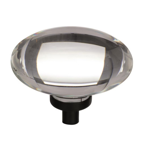 Amerock Hardware - Glacio 1-3/4 inch (44mm) Length Knob is finished in Clear/Black Bronze - BP36651CBBR