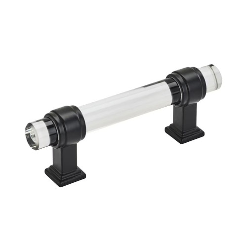 Amerock Hardware - Glacio 3 inch (76mm) Center-to-Center Pull is finished in Clear/Black Bronze - BP36659CBBR