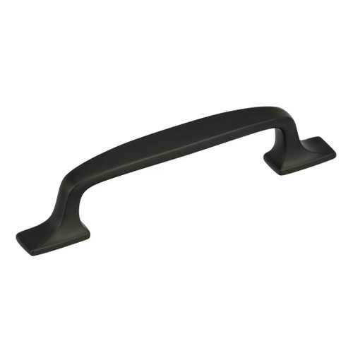 Amerock Hardware - Highland Ridge 3-3/4 inch (96mm) Center-to-Center Pull is finished in Black Bronze - BP55317BBR
