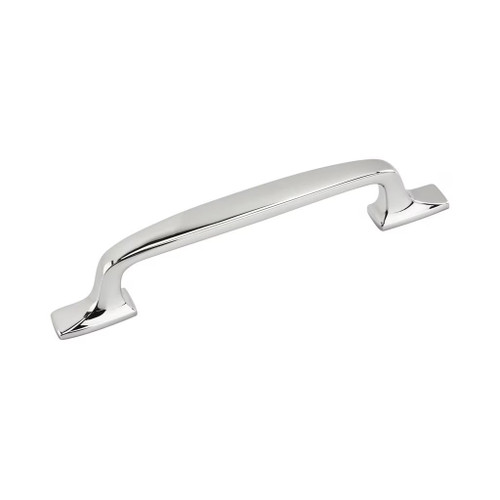 Amerock Hardware - Highland Ridge 5-1/16 inch (128mm) Center-to-Center Pull is finished in Polished Chrome - BP5531926