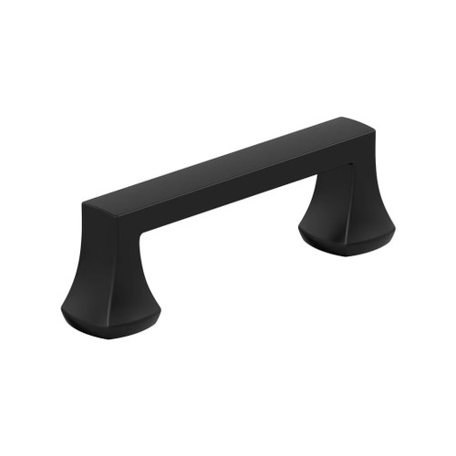 Amerock Hardware - Hybridize 3 inch (76mm) Center-to-Center Pull is finished in Matte Black - BP37060MB