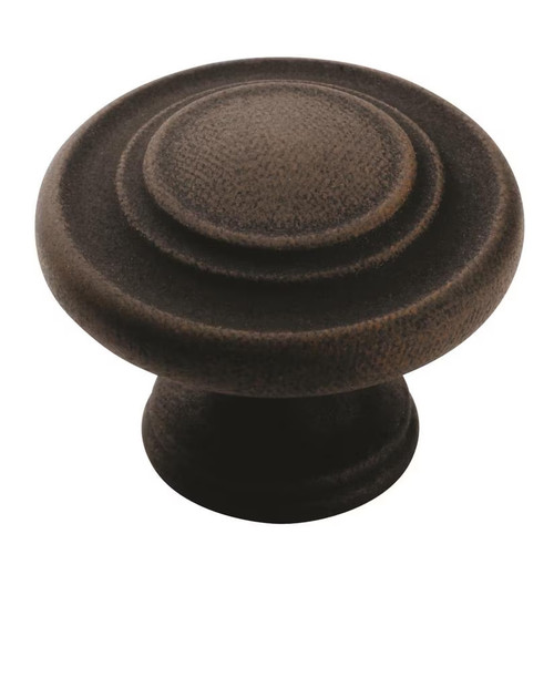 Amerock Hardware - Inspirations 1-5/16 inch (33mm) Diameter Knob is finished in Antique Rust - BP1586ART