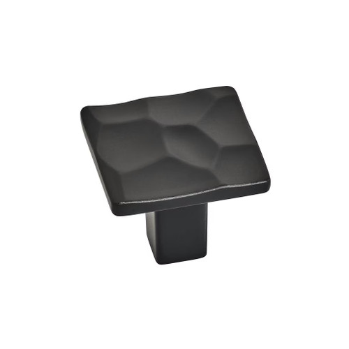 Amerock Hardware - Kamari 1-3/16 inch (30mm) Length Knob is finished in Matte Black - BP36821MB