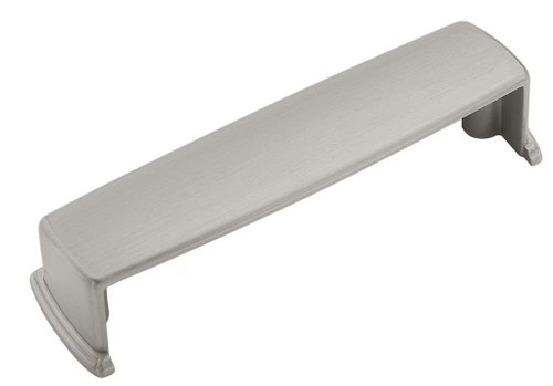 Amerock Hardware - Kane 3-3/4 inch (96mm) Center-to-Center Cup Pull is finished in Satin Nickel - BP53801G10