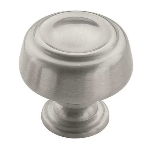 Amerock Hardware - Kane 1-5/8 inch (41mm) Diameter Knob is finished in Satin Nickel - BP538072G10