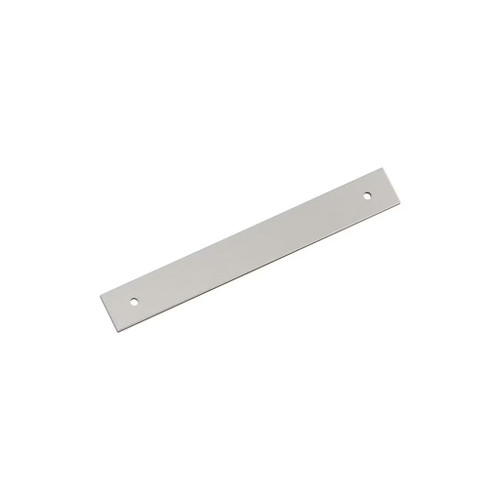 Amerock Hardware - Ladera 6-5/16 inch (160mm) Center-to-Center Backplate is finished in Satin Nickel - BP37764G10