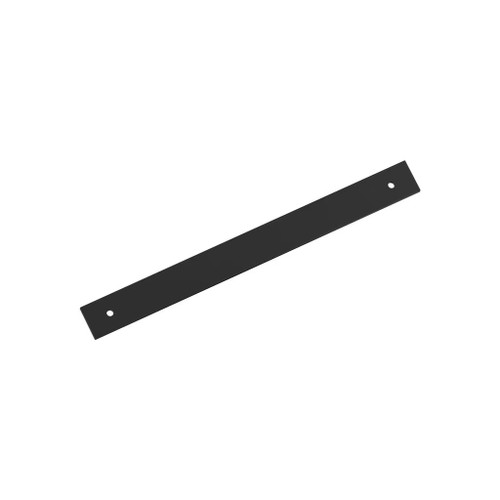 Amerock Hardware - Ladera 8-13/16 inch (224mm) Center-to-Center Backplate is finished in Matte Black - BP37766MB