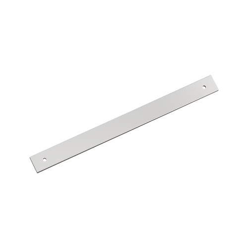 Amerock Hardware - Ladera 10-1/16 inch (256mm) Center-to-Center Backplate is finished in Polished Chrome - BP3776726