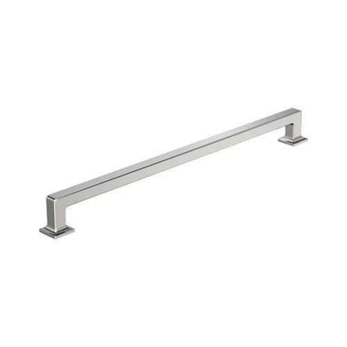 Amerock Hardware - Lintel 18 inch (457mm) Center-to-Center Appliance Pull is finished in Polished Nickel - BP37450PN