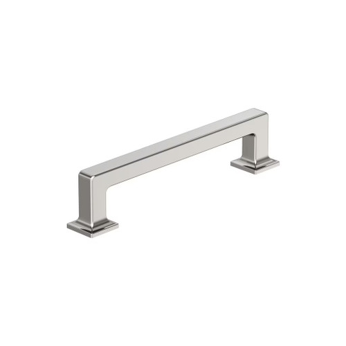 Amerock Hardware - Lintel 5-1/16 inch (128mm) Center-to-Center Pull is finished in Polished Nickel - BP37443PN