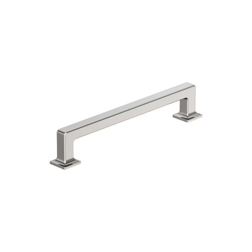 Amerock Hardware - Lintel 6-5/16 inch (160mm) Center-to-Center Pull is finished in Polished Nickel - BP37444PN